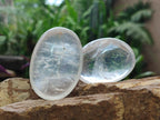 Polished Girasol Pearl Quartz Palm Stones x 20 From Ambatondrazaka, Madagascar - Toprock Gemstones and Minerals 