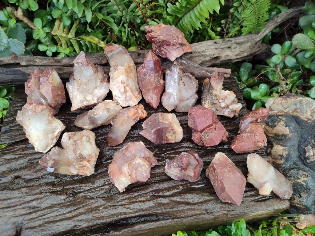 Natural Red Hematoid Quartz Crystals x 24 From Karoi, Zimbabwe - Toprock Gemstones and Minerals 