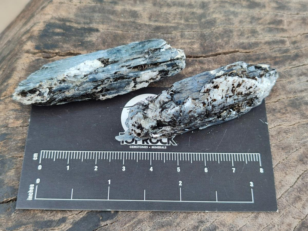 Natural Blue Kyanite Crystals x 35 From Karoi, Zimbabwe - Toprock Gemstones and Minerals 