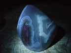 Polished and Natural Blue Lace Agate Standing Display Pieces x 2 From Nsanje, Malawi - Toprock Gemstones and Minerals 