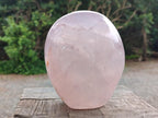 Polished Large Gemmy Rose Quartz Standing Display Piece x 1 From Madagascar - Toprock Gemstones and Minerals 