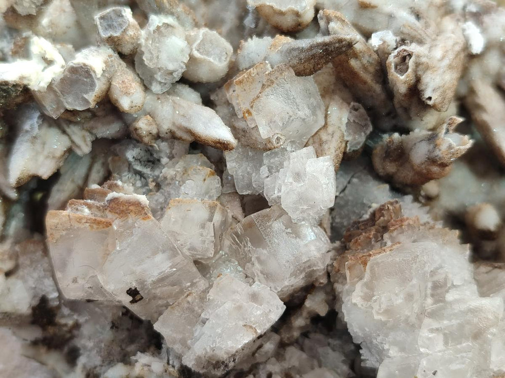 Natural Rhombohedral and Spearhead Calcite Specimens with Phosphorus Aragonite x 2 From Albert's Mountain, Lesotho - Toprock Gemstones and Minerals 