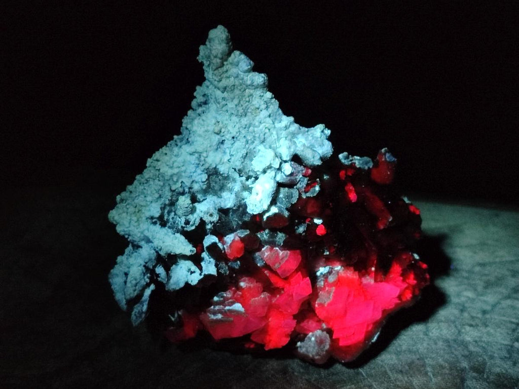 Natural Rhombohedral and Spearhead Calcite Specimens with Phosphorus Aragonite x 2 From Albert's Mountain, Lesotho - Toprock Gemstones and Minerals 