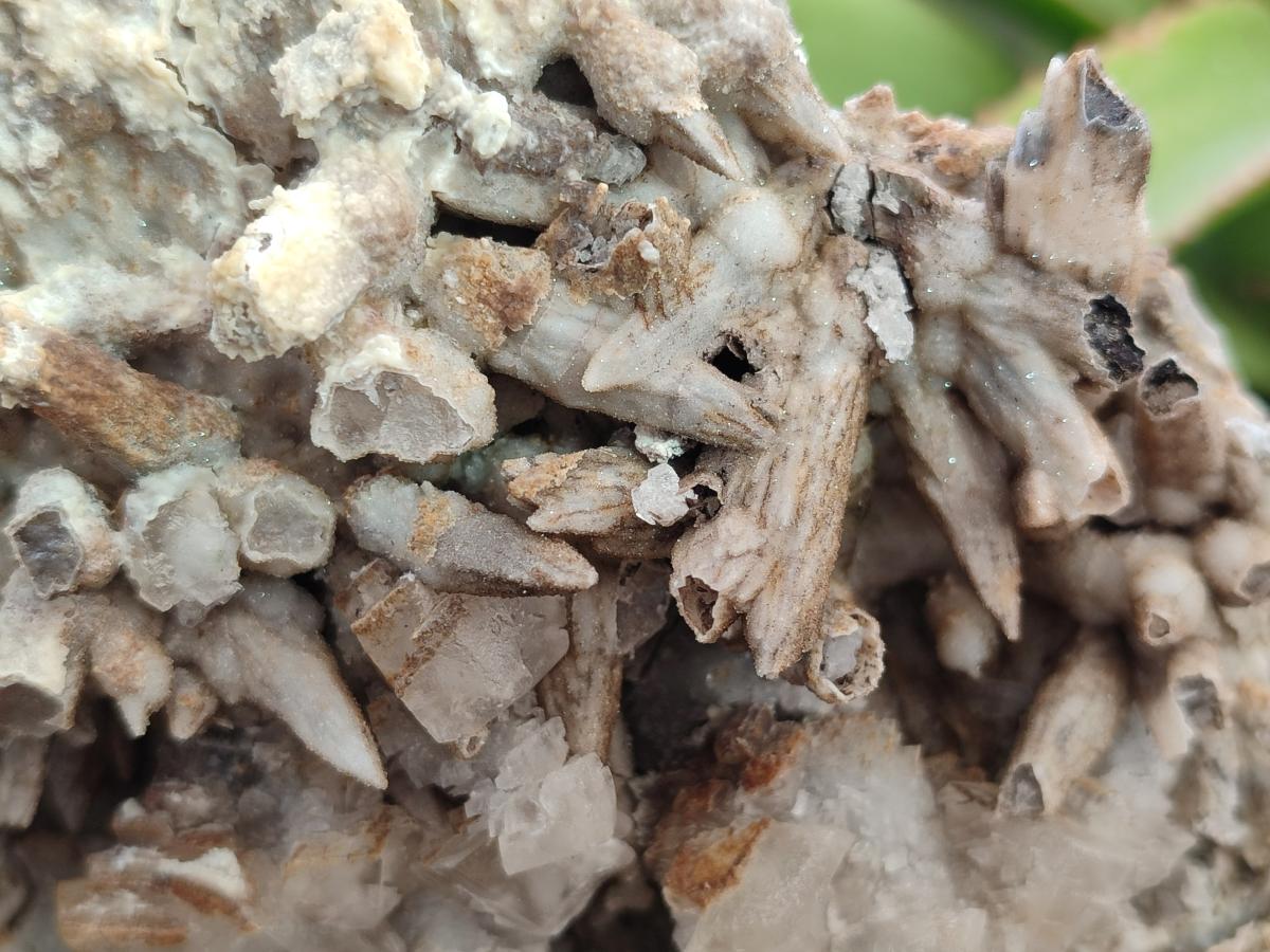 Natural Rhombohedral and Spearhead Calcite Specimens with Phosphorus Aragonite x 2 From Albert's Mountain, Lesotho - Toprock Gemstones and Minerals 