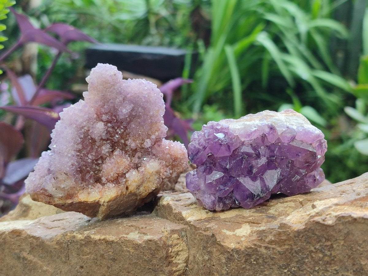 Natural Mix of Spirit Quartz Clusters x 7 From Boekenhouthoek, South Africa