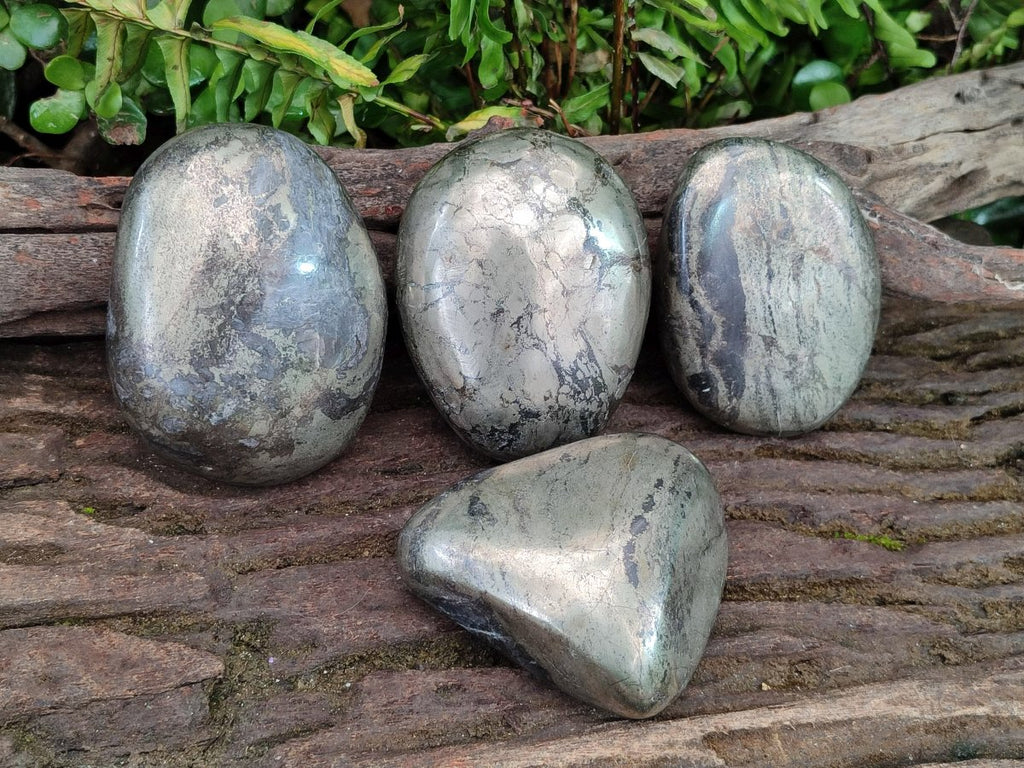 Polished Basalt Pharaoh Stone Free Forms x 4 From Iron Duke Mine, Zimbabwe