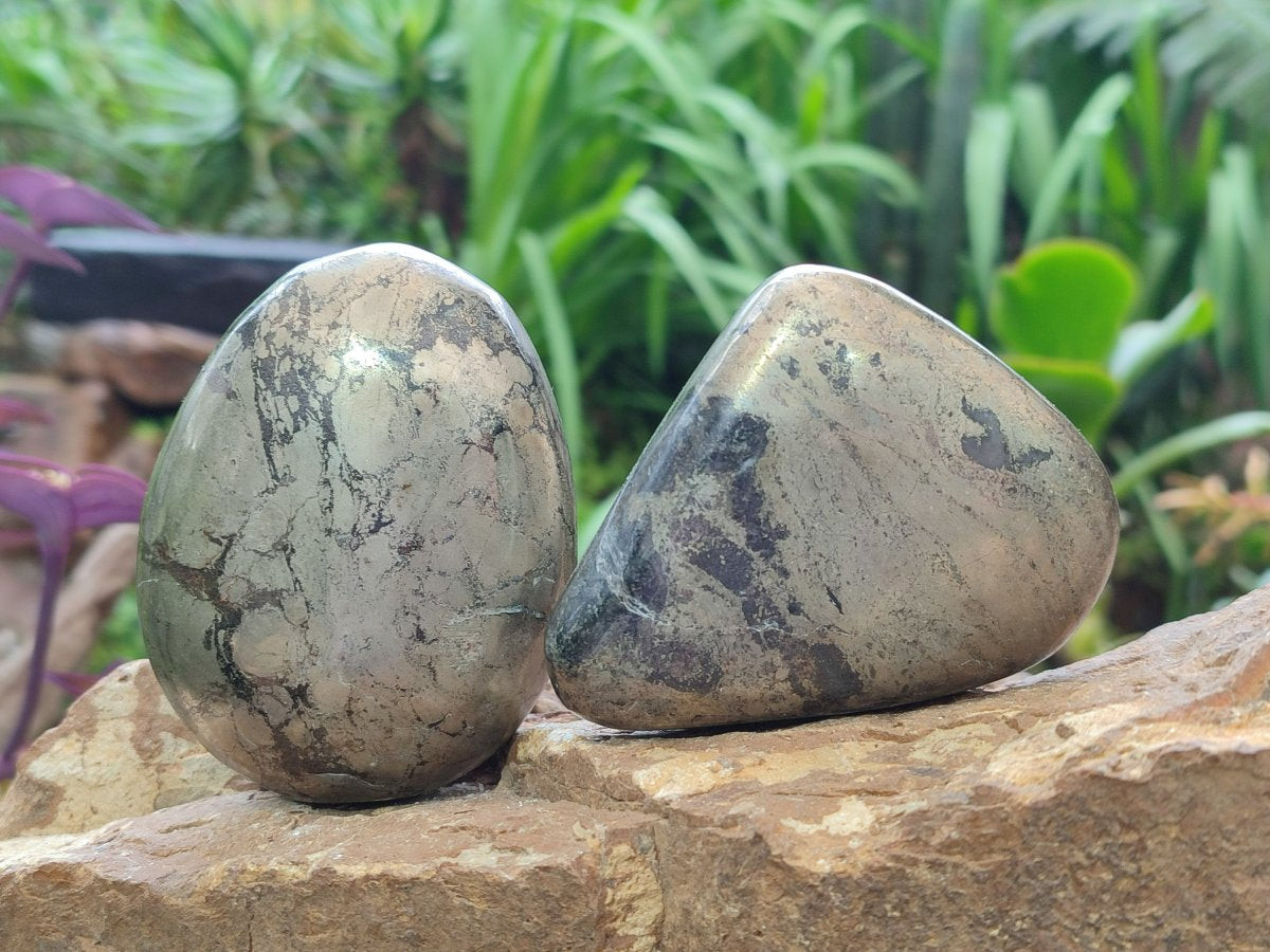 Polished Basalt Pharaoh Stone Free Forms x 4 From Iron Duke Mine, Zimbabwe