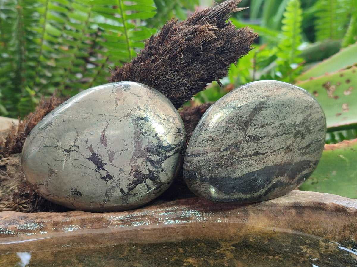 Polished Basalt Pharaoh Stone Free Forms x 4 From Iron Duke Mine, Zimbabwe
