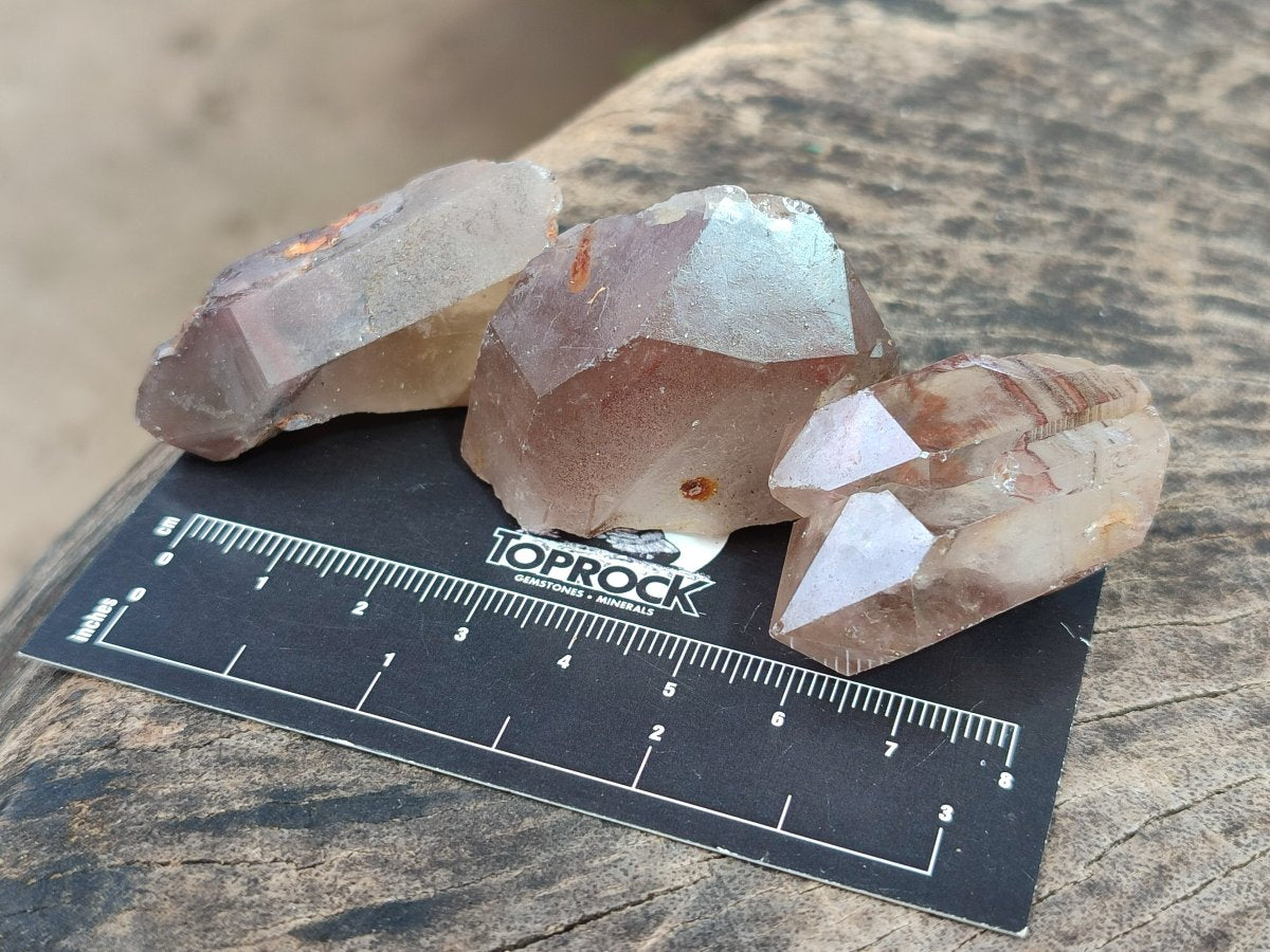 Natural Red Hematoid Quartz Crystals x 70 From Karoi, Zimbabwe