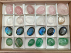 Polished Mix of Multi Mineral Galets x 24 From Madagascar