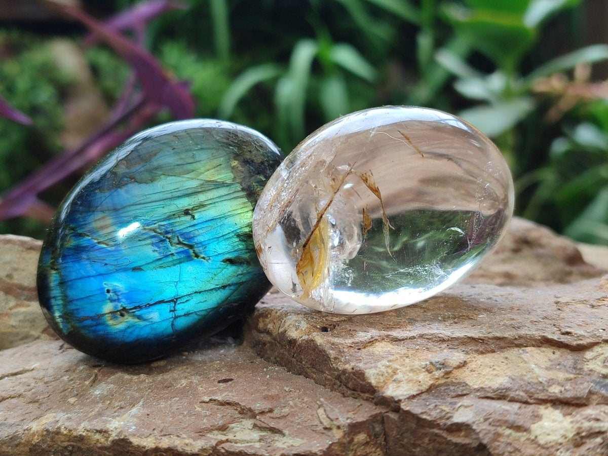 Polished Mix of Multi Mineral Galets x 24 From Madagascar