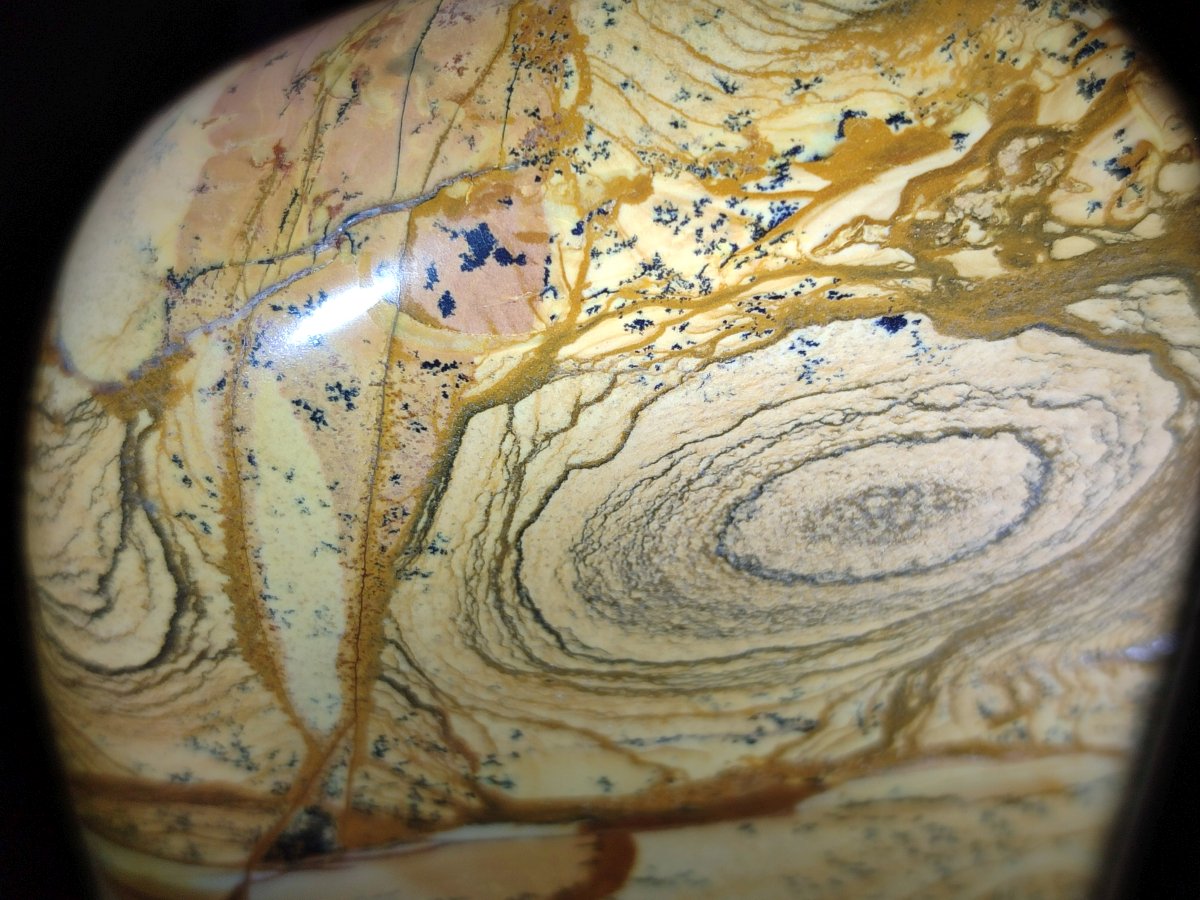 Polished Picture Stone Jasper Standing Display Pieces x 2 From Ais-Ais, Namibia