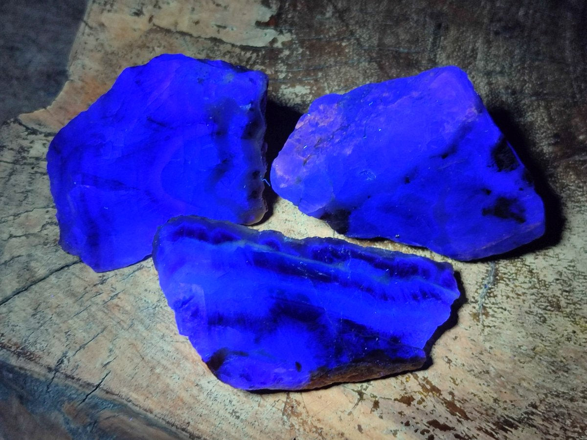 Polished One Side Watermelon Fluorite Nodules x 12 From Uis, Namibia