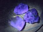Polished One Side Watermelon Fluorite Nodules x 12 From Uis, Namibia