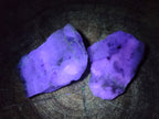 Polished One Side Watermelon Fluorite Nodules x 12 From Uis, Namibia