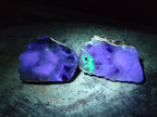 Polished One Side Watermelon Fluorite Nodules x 12 From Uis, Namibia
