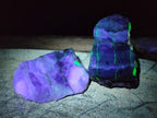Polished One Side Watermelon Fluorite Nodules x 12 From Uis, Namibia