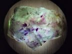 Polished One Side Watermelon Fluorite Nodules x 12 From Uis, Namibia