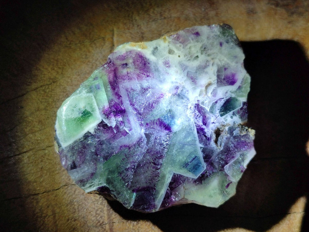 Polished One Side Watermelon Fluorite Nodules x 12 From Uis, Namibia