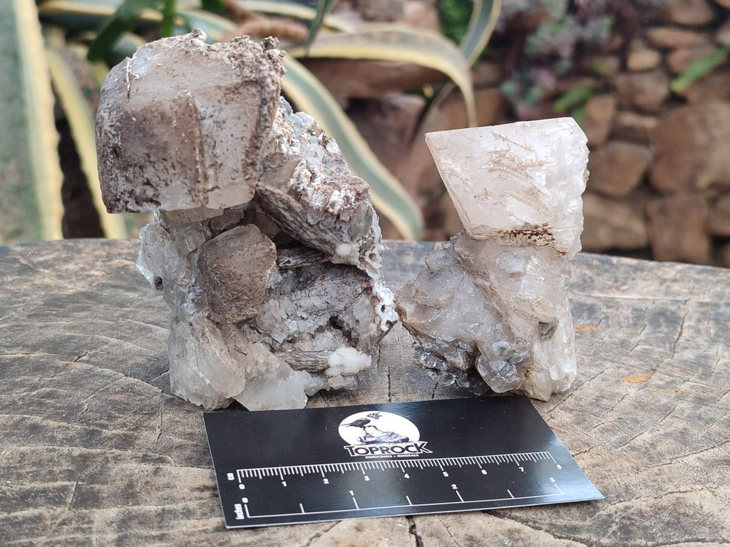 Natural Rhombohedral and Spearhead Calcite Specimens with Phosphorus Aragonite x 3 From Albert's Mountain, Lesotho