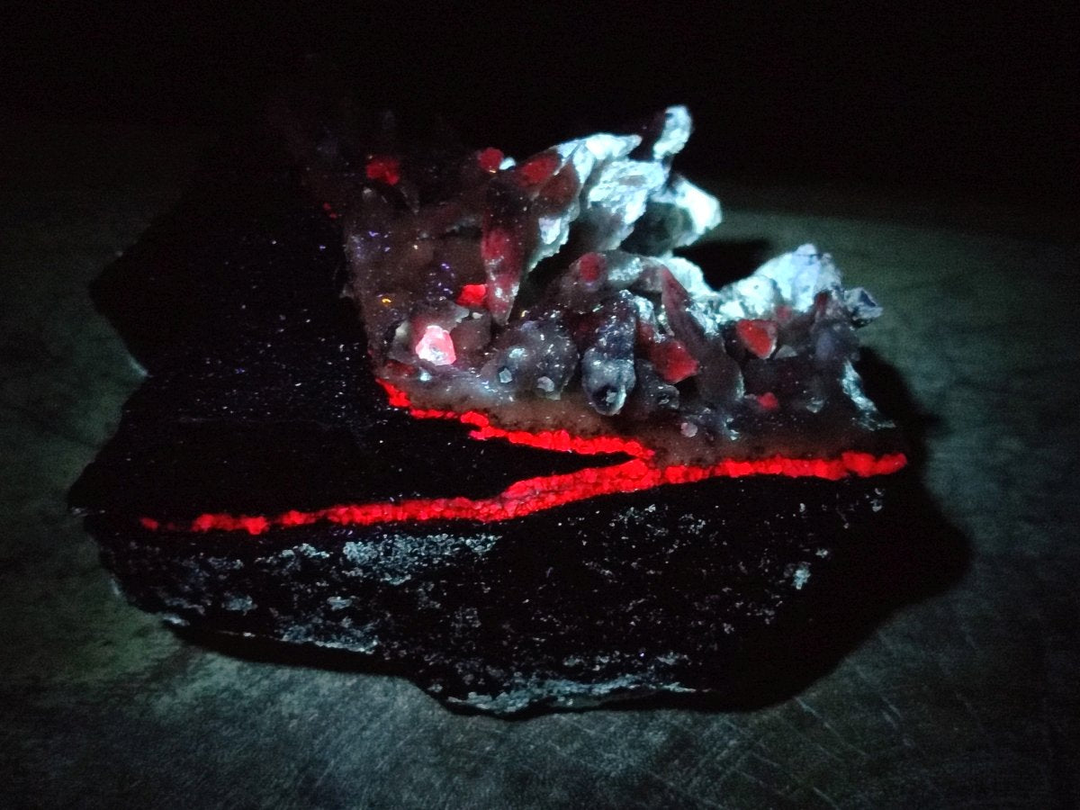Natural Rhombohedral and Spearhead Calcite Specimens with Phosphorus Aragonite x 3 From Albert's Mountain, Lesotho