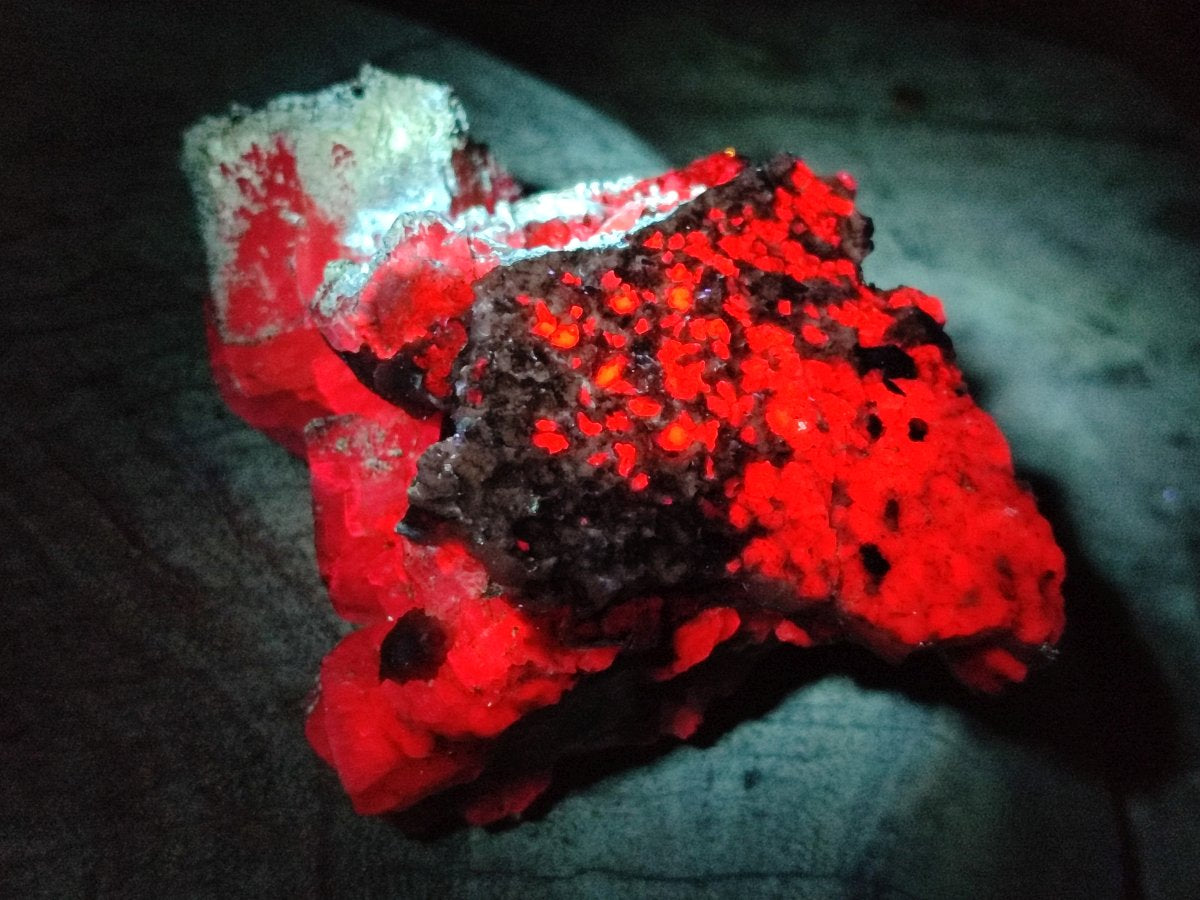 Natural Rhombohedral and Spearhead Calcite Specimens with Phosphorus Aragonite x 3 From Albert's Mountain, Lesotho