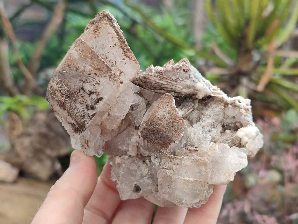 Natural Rhombohedral and Spearhead Calcite Specimens with Phosphorus Aragonite x 3 From Albert's Mountain, Lesotho