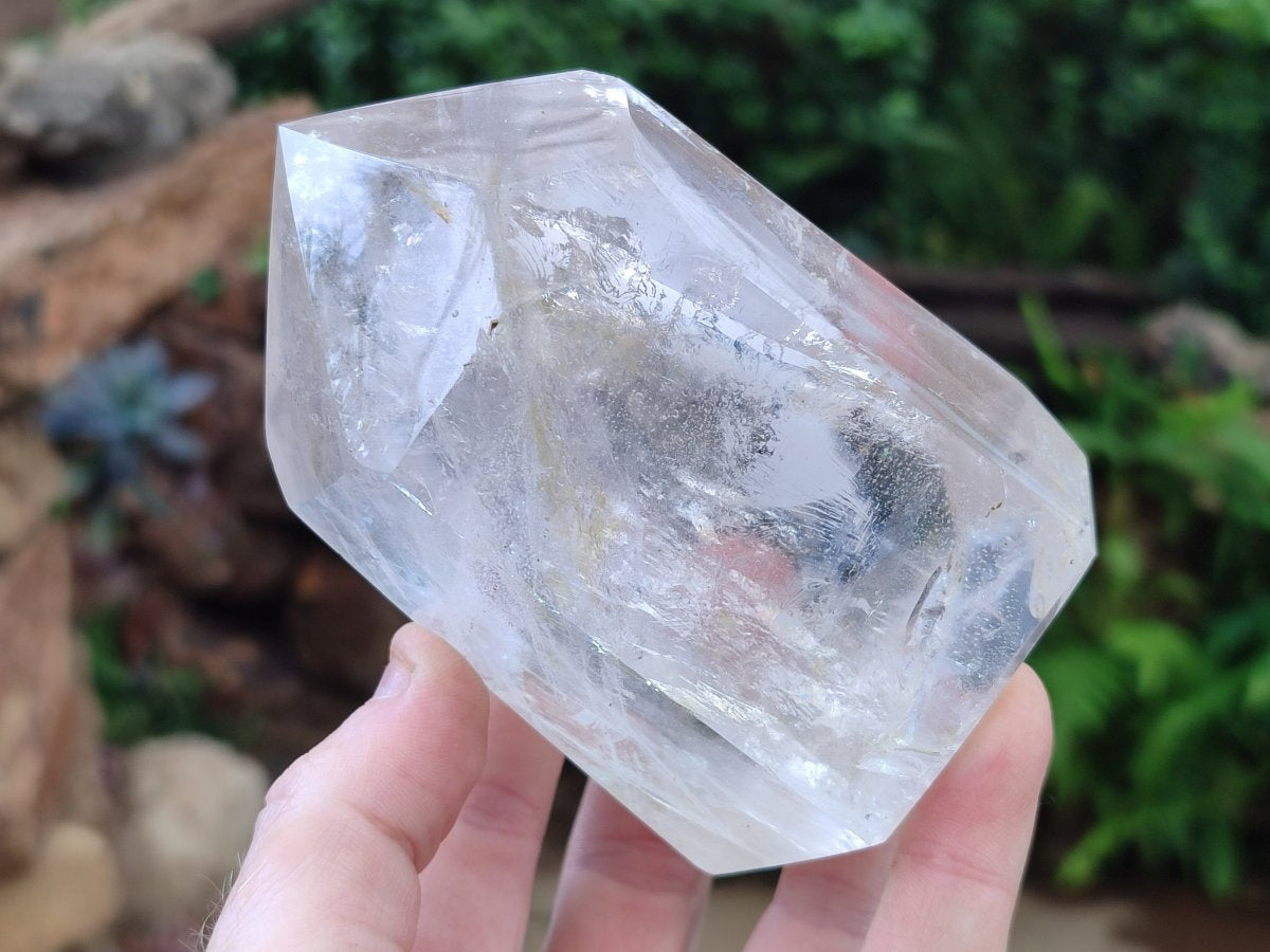 Polished Clear Quartz Display Crystals x 2 From Madagascar