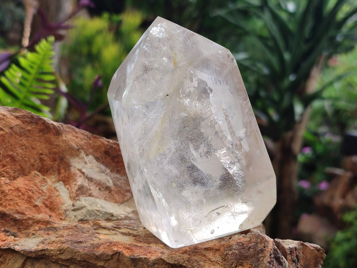 Polished Clear Quartz Display Crystals x 2 From Madagascar