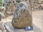 Polished and Natural XL Ocean Jasper Standing Display Pieces x 1 From Northwest Coast, Madagascar