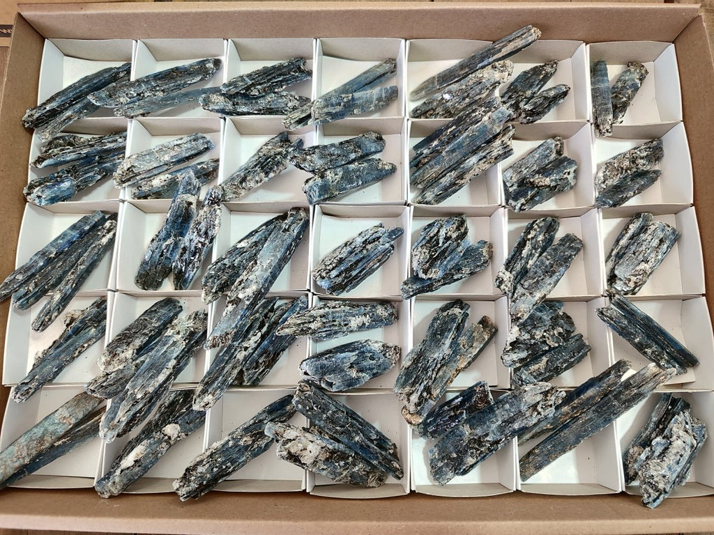 Natural Blue Kyanite Crystals x 70 From Karoi, Zimbabwe