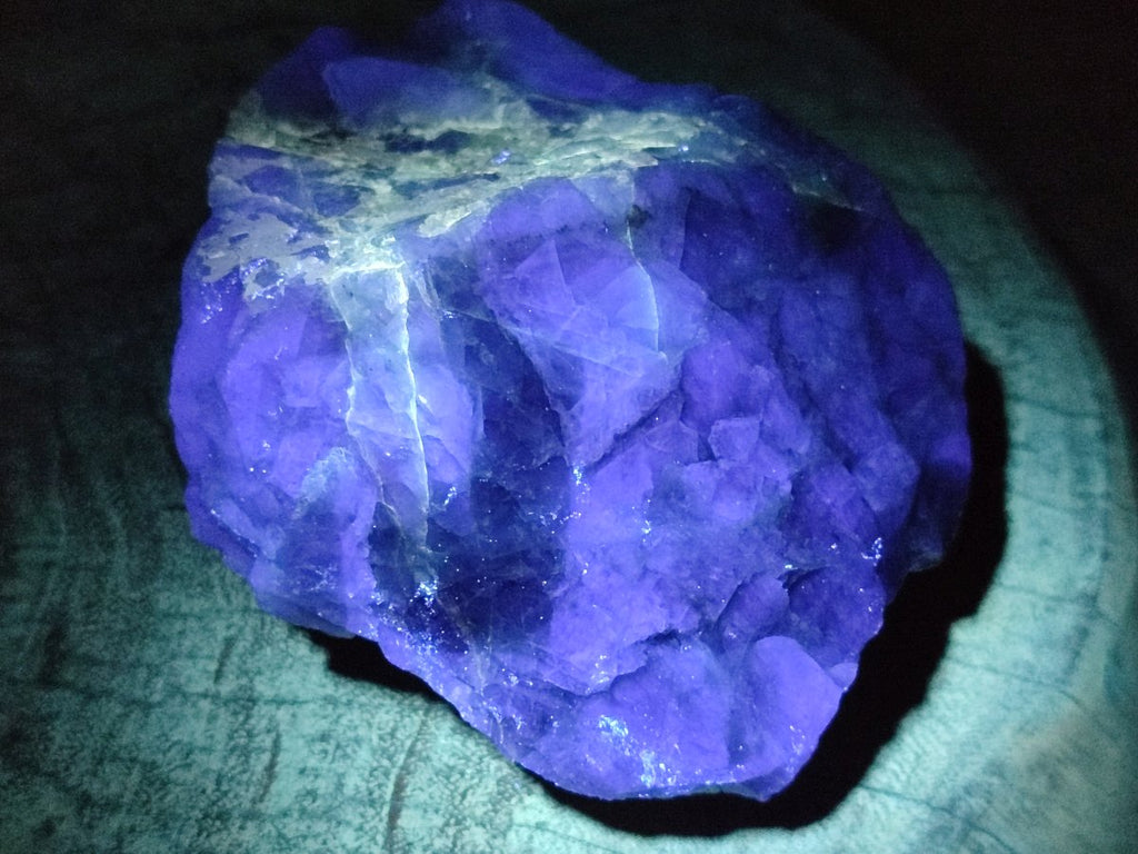 Natural Large Watermelon Fluorite Cobbed Specimens x 4 From Uis, Namibia