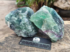 Natural Large Watermelon Fluorite Cobbed Specimens x 4 From Uis, Namibia