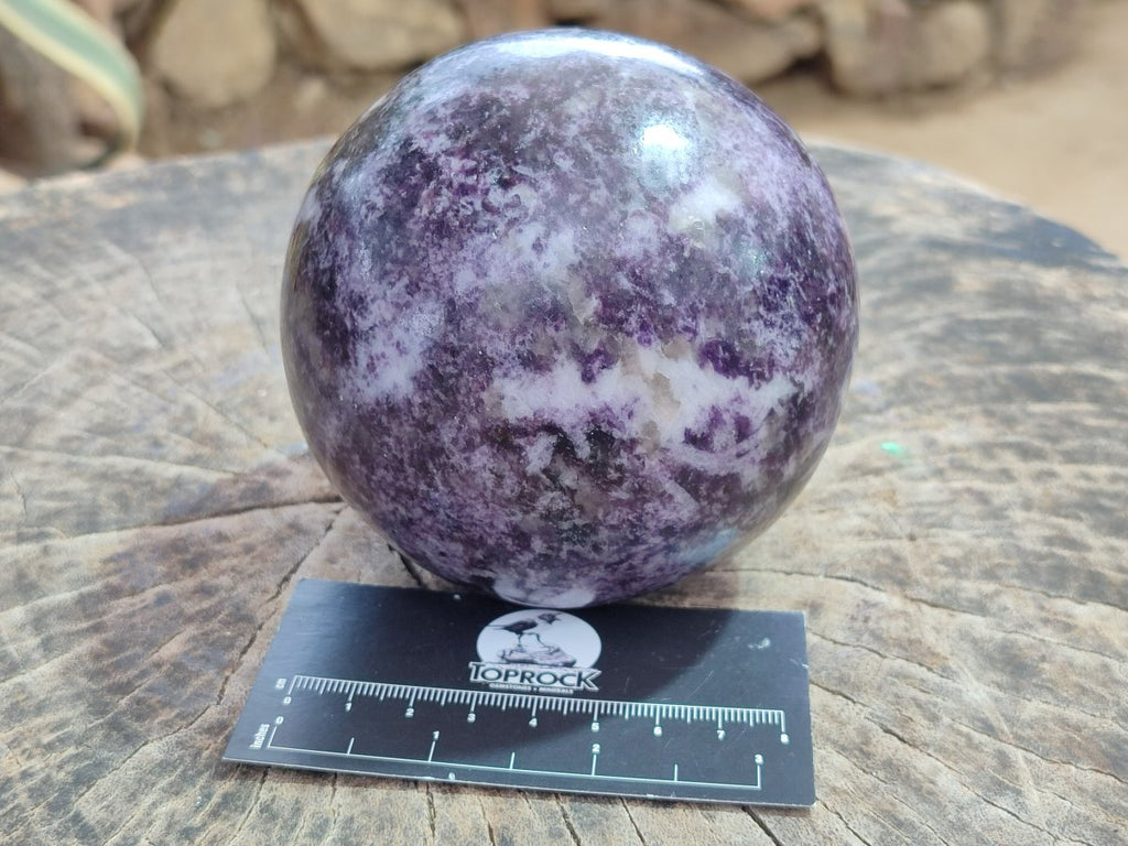 Polished Large Silver Leaf Lepidolite Sphere x 1 From Zimbabwe