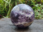 Polished Large Silver Leaf Lepidolite Sphere x 1 From Zimbabwe