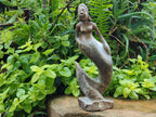 Hand Made Leopard Stone and Soapstone Naked Mermaid Carvings x 2 From Zimbabwe