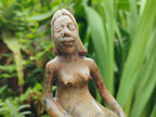 Hand Made Leopard Stone and Soapstone Naked Mermaid Carvings x 2 From Zimbabwe