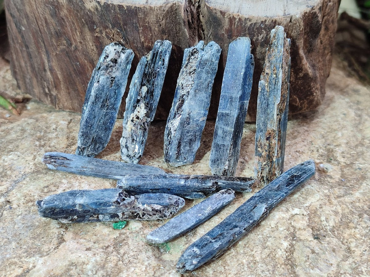 Natural Blue Kyanite Crystals x 1,87 Kg Lot From Karoi, Zimbabwe