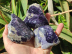 Polished One Side Silver Leaf Lepidolite Domed Nodules x 12 From Zimbabwe