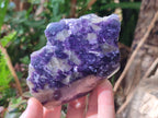Polished One Side Silver Leaf Lepidolite Domed Nodules x 12 From Zimbabwe