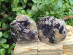 Polished One Side Silver Leaf Lepidolite Domed Nodules x 12 From Zimbabwe