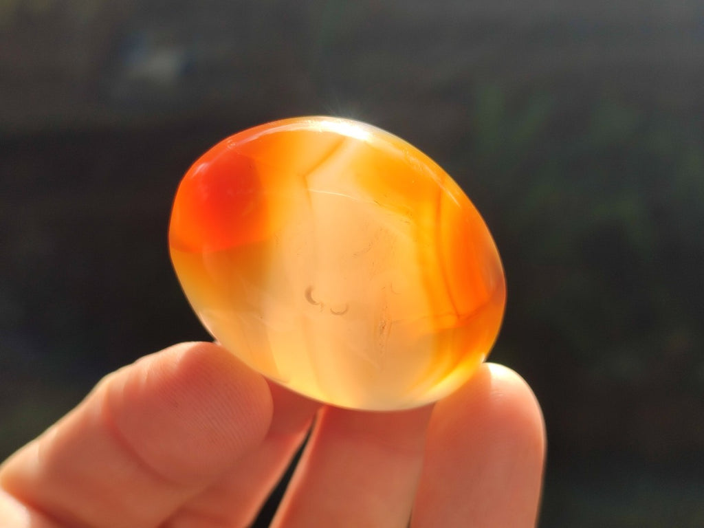 Polished Carnelian Agate Gemstone Galets x 25 From Madagascar