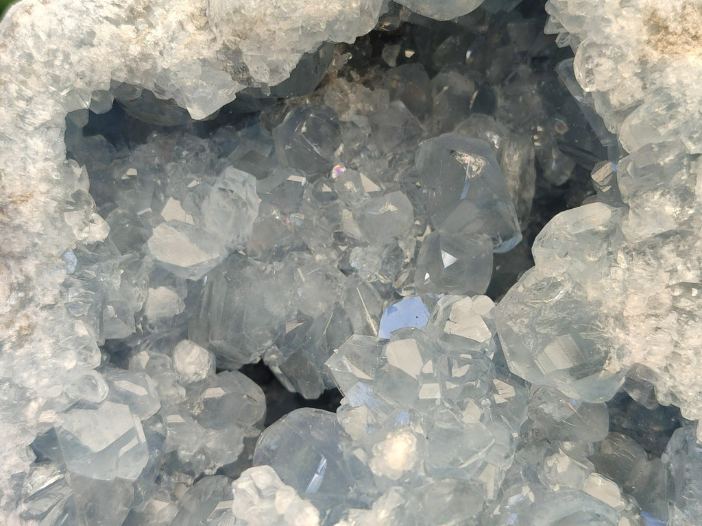 Natural Medium Large Blue Celestite Geode Specimen x 1 From Sakoany, Madagascar