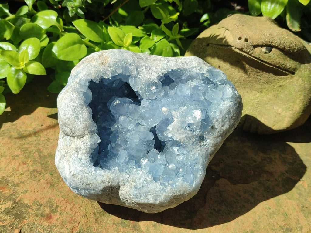 Natural Medium Large Blue Celestite Geode Specimen x 1 From Sakoany, Madagascar