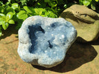 Natural Medium Large Blue Celestite Geode Specimen x 1 From Sakoany, Madagascar