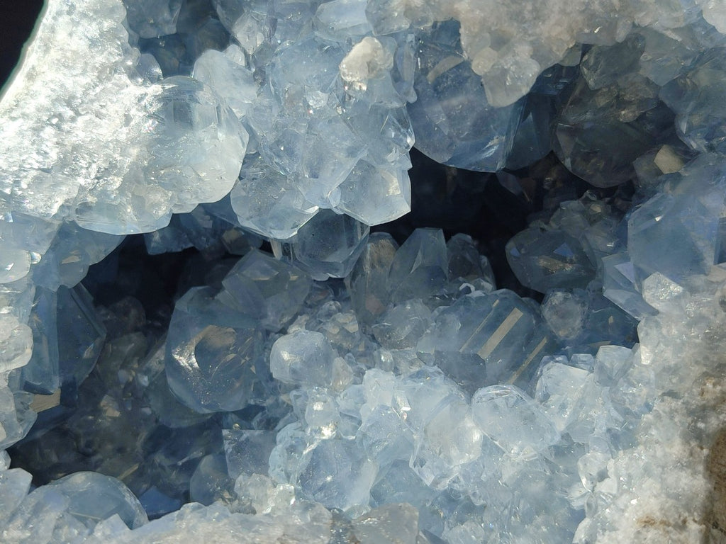 Natural Medium Large Blue Celestite Geode Specimen x 1 From Sakoany, Madagascar