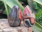 Polished Polychrome Jasper Standing Flame Display Pieces x 6 From Androka, Madagascar