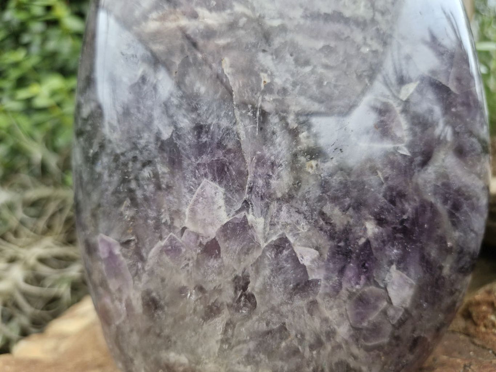 Polished Smokey Dream Amethyst Standing Free Form x 1 From Madagascar - Toprock Gemstones and Minerals 