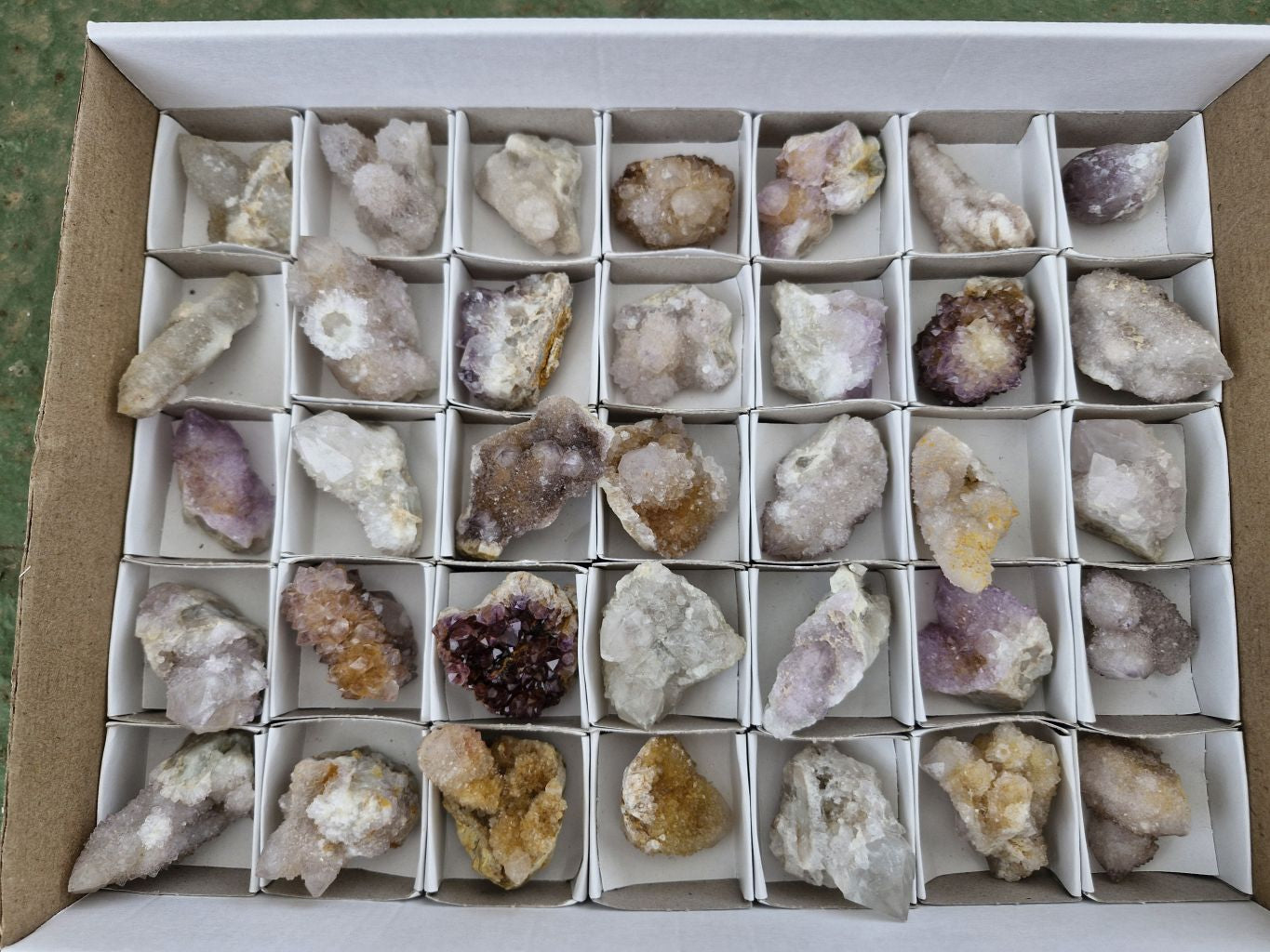 Natural Small Mixed Spirit Quartz Specimens  x 35 From Boekenhouthoek, South Africa - Toprock Gemstones and Minerals 