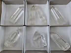 Polished Semi Optic Clear Quartz Crystals  x 7 From Madagascar - Toprock Gemstones and Minerals 